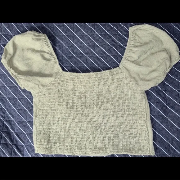 L.A. Hearts / Green Crop Top - Picture 3 of 3